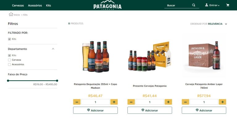 AB InBev: nova loja online com marketplace para a marca Patagonia